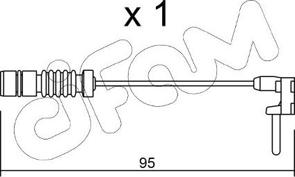 Датчик износа тормозных колодок  Metelli. Артикул SU.011