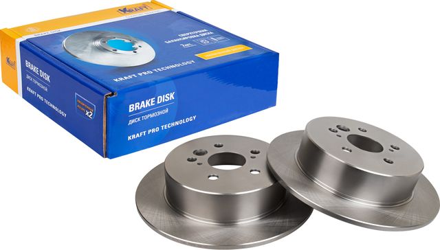 Диск тормозной TOYOTA RAV 4 II 1.8-2.0 00-06 задний D=303мм. (Kraft). Артикул KT016087