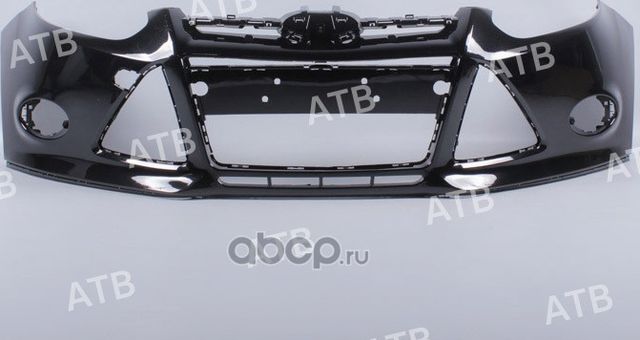 бампер Ford Focus 3 2011-2015 передний под ПТФ Че (ATB). Артикул 1AFF3T011FPB
