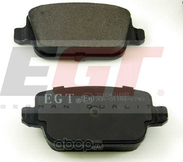 КОЛОДКИ ТОРМОЗНЫЕ ДИСКОВЫЕ 321043IEGT EGT. Артикул 321043IEGT