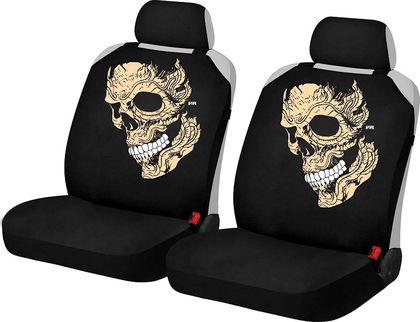 Накидки универсальные Hadar Rosen Skull на передние сидения авто, цвет Бежевый. Артикул 21351