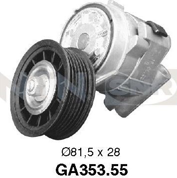 Натяжной ролик (натяжитель) приводного поликлинового ремня NTN / SNR. Артикул GA353.55