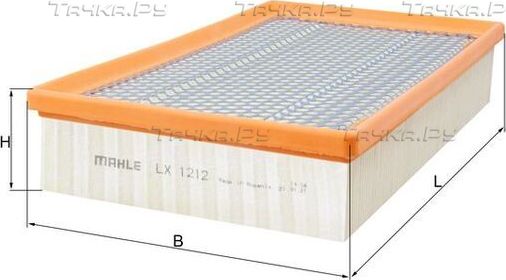 Воздушный фильтр Mahle-Knecht для BMW 7 IV (E65/E66) 2001-2008. Артикул LX 1212