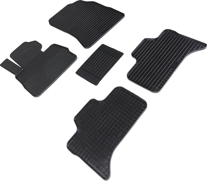 Коврики резиновые Seintex с узором сетка для салона BMW X5 E53 2000-2006. Артикул 00984