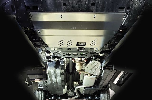 Защита алюминиевая ТСС (4 мм) для топливопровода, картера и КПП GAC GS8 II 2023-2026. Артикул ZKTCC00669K