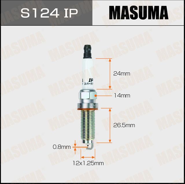 Свеча зажигания (Masuma). Артикул S124IP