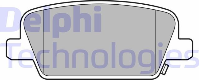 Тормозные колодки Delphi (Low-Metallic). Артикул LP3554
