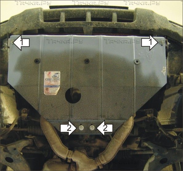 Защита Мотодор для радиатора и картера Subaru Forester I 1997-2002. Артикул 02205