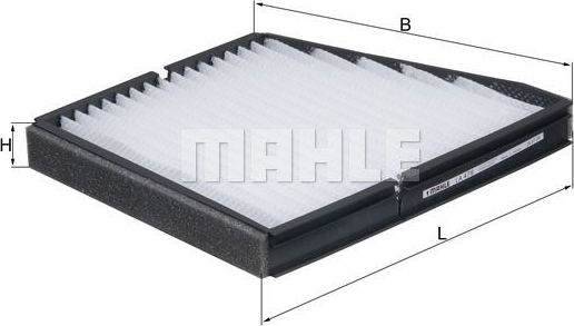 Салонный фильтр Mahle для ЗАЗ Lanos 2004-2017. Артикул LA 476