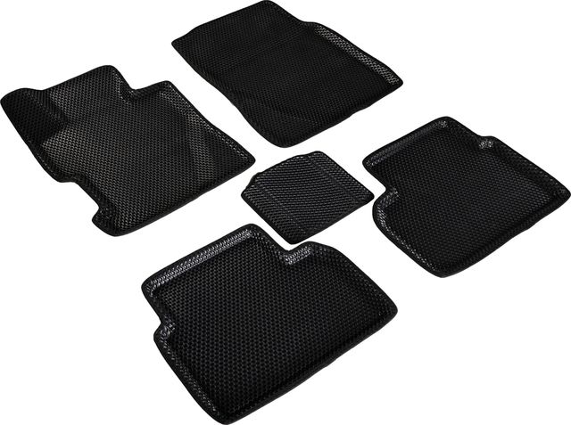 Коврики Seintex 3D EVA ромб для салона Honda Civic VIII седан 2006-2011 ЧЕРНЫЕ. Артикул 95298