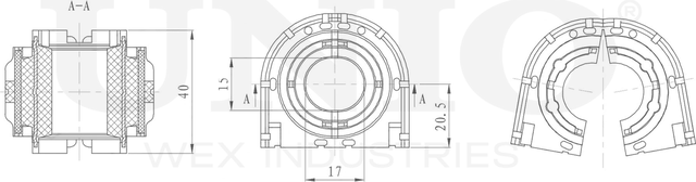 Втулка стабилизатора (Unio). Артикул RMP-10232