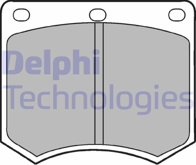 Тормозные колодки Delphi (Low-Metallic) передние для Triumph TR6 1972-1975. Артикул LP154