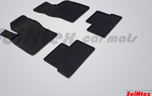 Коврики резиновые Seintex с узором сетка для салона Daewoo Nexia 2003-2008. Артикул 00177
