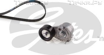 Приводной ремень поликлиновой с роликами (комплект) Gates Micro-V® для Opel Insignia I 2008-2017. Артикул K096PK1453