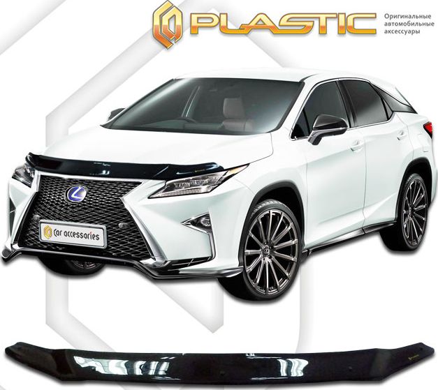 Дефлектор СА Пластик для капота (Classic черный) для Lexus RX IV 2015-2026. Артикул 2010010111847