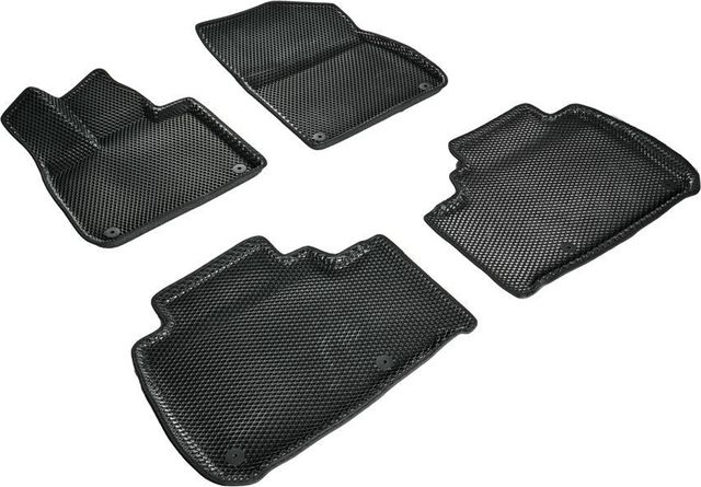 Коврики Seintex 3D EVA ромб для салона Li Auto L7 2022-2026 ЧЕРНЫЕ. Артикул 99624