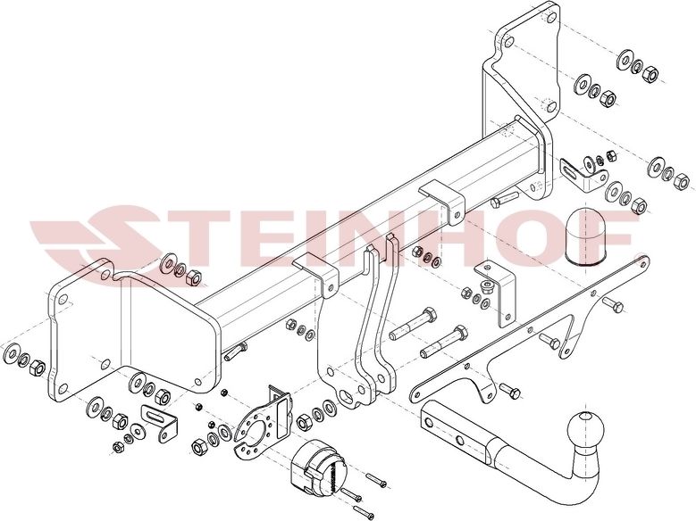 Фаркоп Steinhof для BMW iX I20 2021-2026. Артикул B-102