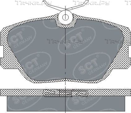 Тормозные колодки SCT-Germany. Артикул SP 167 PR