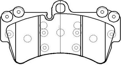 Тормозные колодки HSB. Артикул HP9661