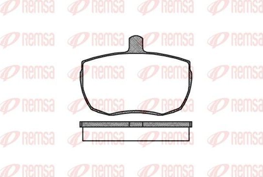 Тормозные колодки Remsa. Артикул 0056.00