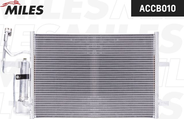 Радиатор кондиционера (конденсатор) Miles для Mazda 3 I (BK) 2003-2009. Артикул ACCB010