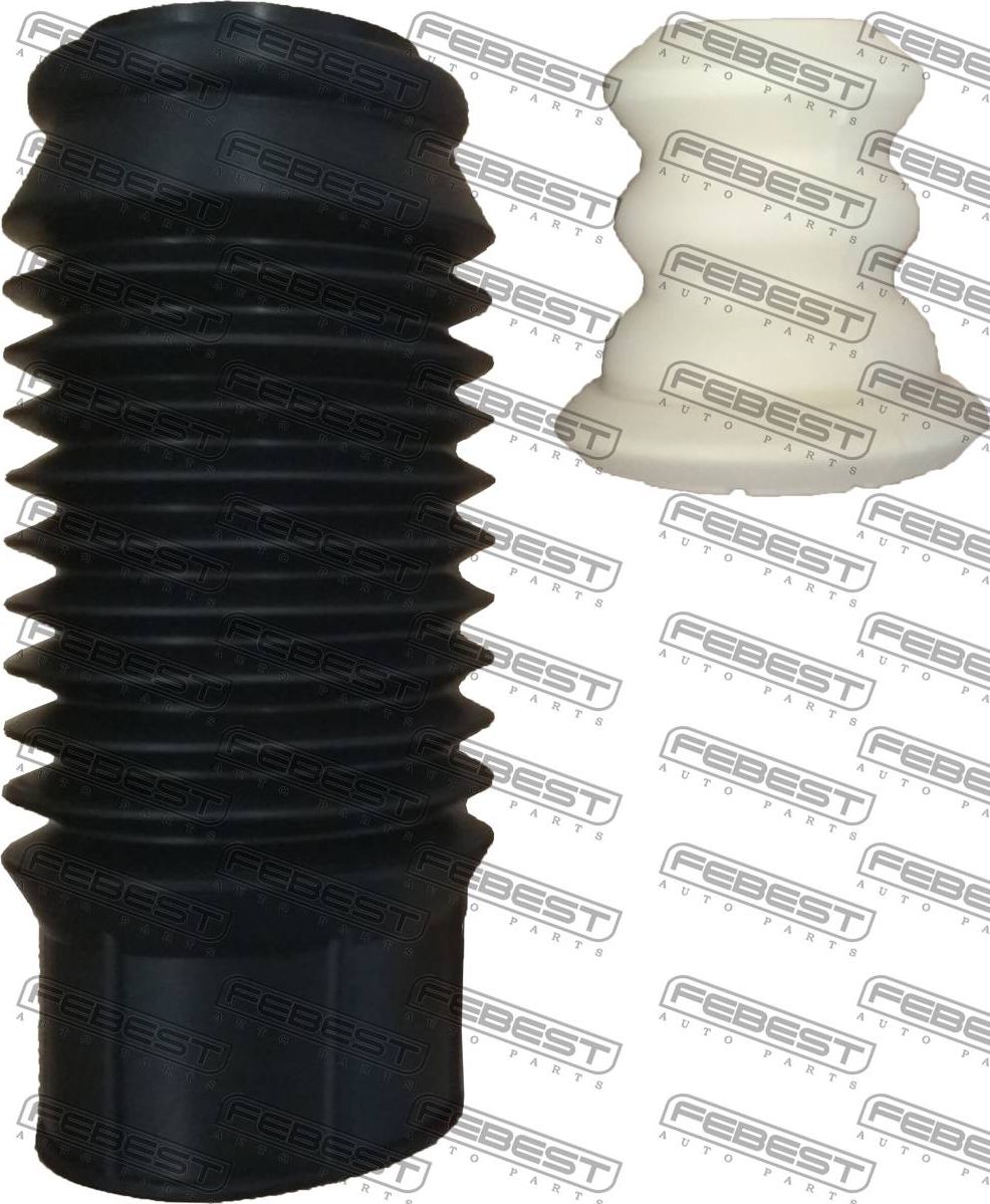 Комплект отбойников и пыльников амортизаторов (стоек) Febest (полимерный материал). Артикул TSHB-12-PP