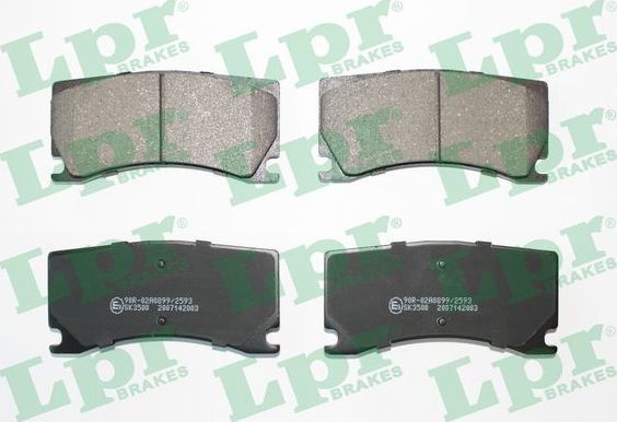 Тормозные колодки LPR для Jaguar XK II 2006-2014. Артикул 05P2003