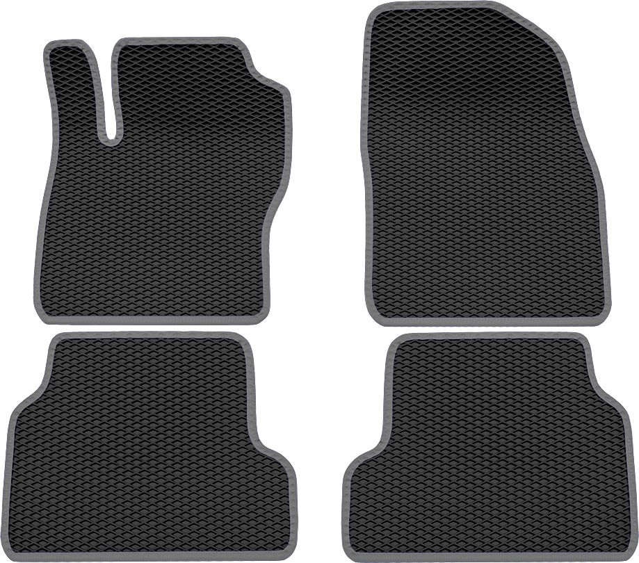 Коврики Rezkon EVA для салона Ford Focus II 2008-2011 Серый кант. Артикул 9016010102