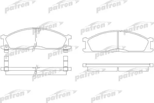 Тормозные колодки Patron. Артикул PBP641