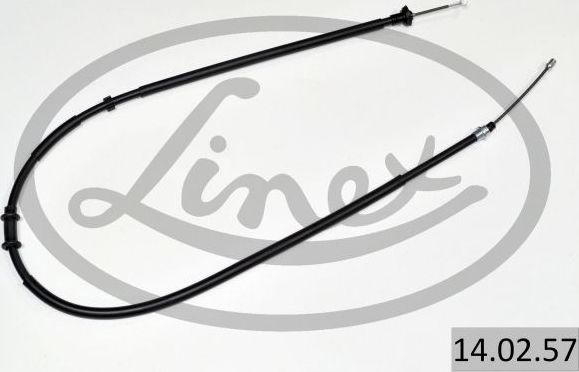 Трос ручника (тросик ручного тормоза) Linex. Артикул 14.02.57