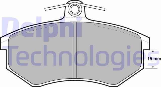 Тормозные колодки Delphi (Low-Metallic). Артикул LP429