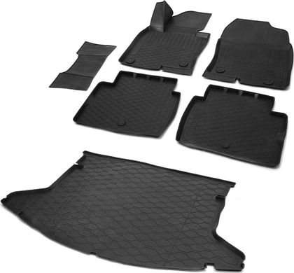 Комплект ковриков Rival для салона и багажника Mazda CX-5 II 2017-2024. Артикул K13803004-5