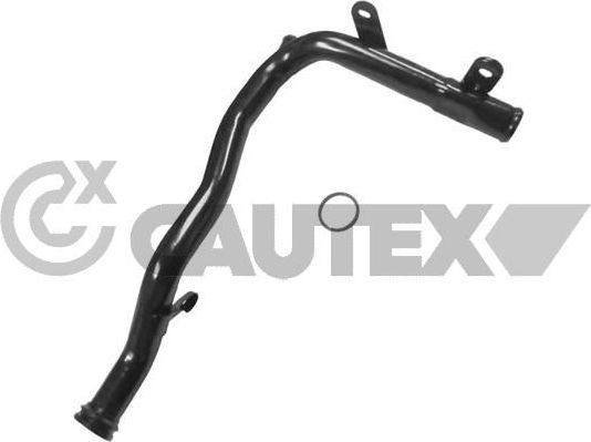 Патрубок радиатора (системы охлаждения) Cautex (Металл). Артикул 757182