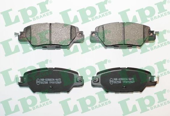 Тормозные колодки LPR. Артикул 05P2069