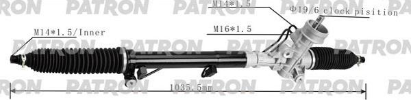 Рулевая рейка Patron. Артикул PSG3044