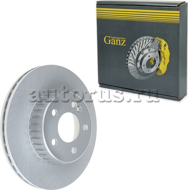 Диск тормозной передний с покрытием (Ganz). Артикул GIJ06252