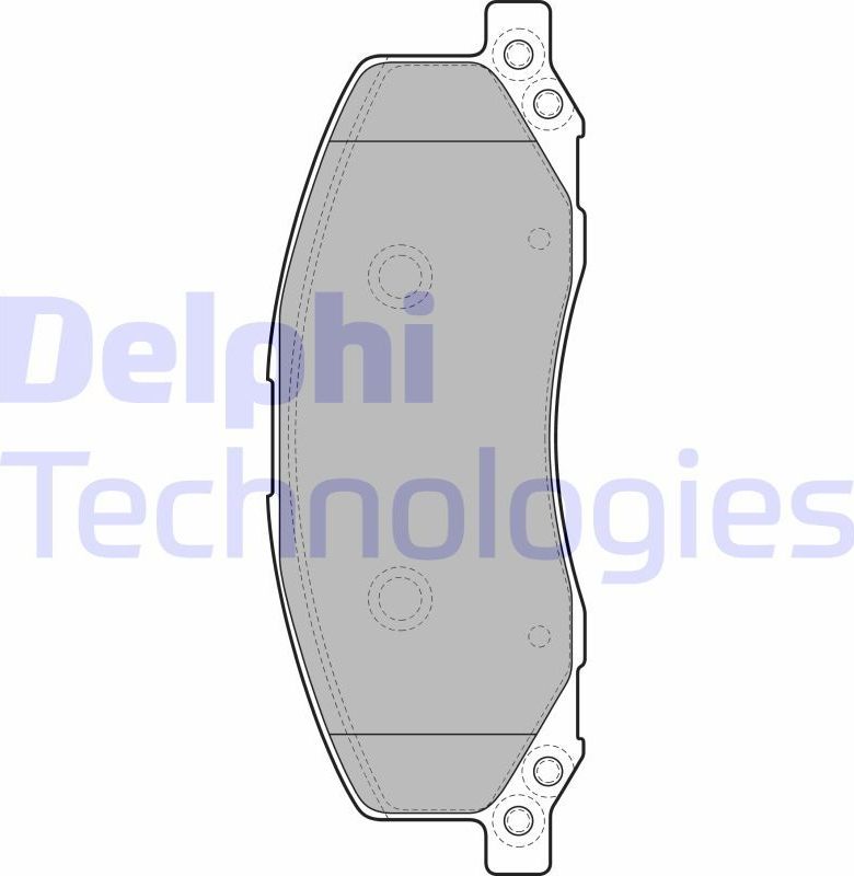 Тормозные колодки Delphi (Low-Metallic). Артикул LP2082