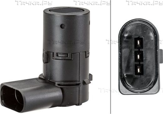 Датчик парктроника Hella передний правый/левый для Audi A6 allroad II (C6) 2006-2011. Артикул 6PX 358 141-031