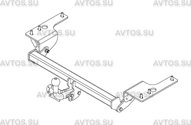 Фаркоп AvtoS для Toyota Corolla E180/E170 2013-2019. Артикул TY 37