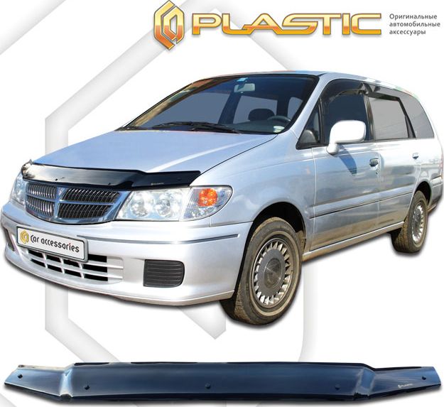 Дефлектор СА Пластик для капота (Classic черный) Nissan Presage 1998-2001. Артикул 2010010100308