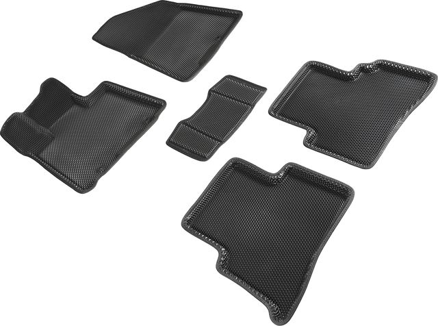Коврики Seintex 3D EVA с рисунком Сота для салона Kia Sportage IV 2016-2026 ЧЕРНЫЕ. Артикул 95214