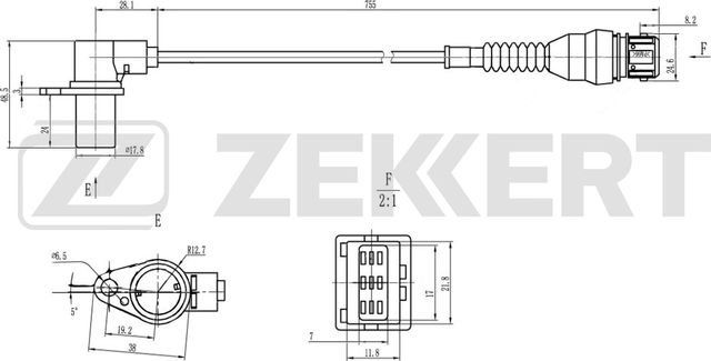 Датчик положения коленвала Zekkert. Артикул SE-4126