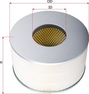 Воздушный фильтр Sakura для Lexus LX 470 1998-2008. Артикул A-1196