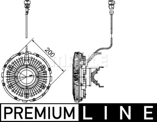 Муфта вентилятора (вискомуфта) Mahle Premium для Renault Magnum 2004-2013. Артикул CFC 99 000P