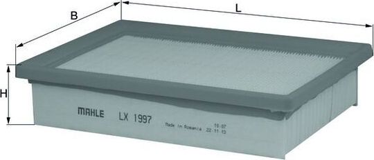 Воздушный фильтр Mahle-Knecht. Артикул LX 1997