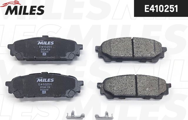 Тормозные колодки Miles (Low-Metallic). Артикул E410251