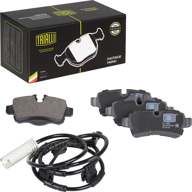 Тормозные колодки Trialli (Low-Metallic) задние для MINI Clubman I (R55) 2007-2014. Артикул PF 4294
