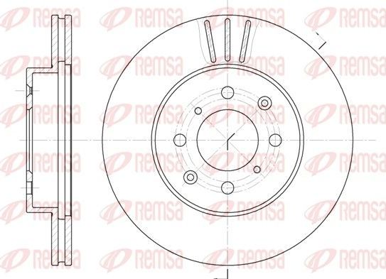 Тормозной диск Remsa передний для Rover 200 II (R8) 1989-1996. Артикул 6226.10