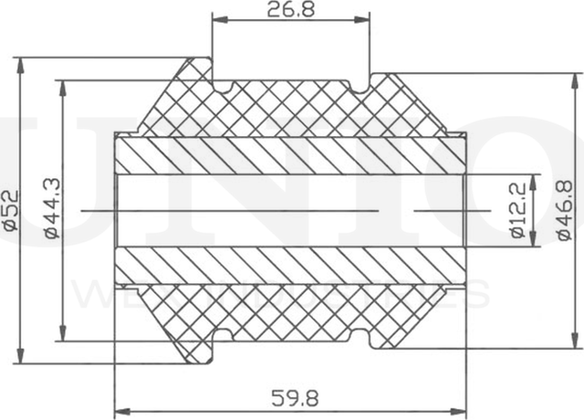 Сайлентблок рычага подвески (Unio). Артикул RMP-20227