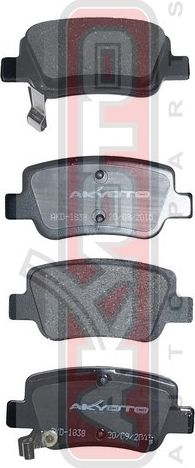 Тормозные колодки Akyoto Packing AKYOTO задние для Saab 9-3 II 2008-2015. Артикул AKD-1838